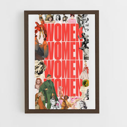 feminist-4 cadre Bois foncé