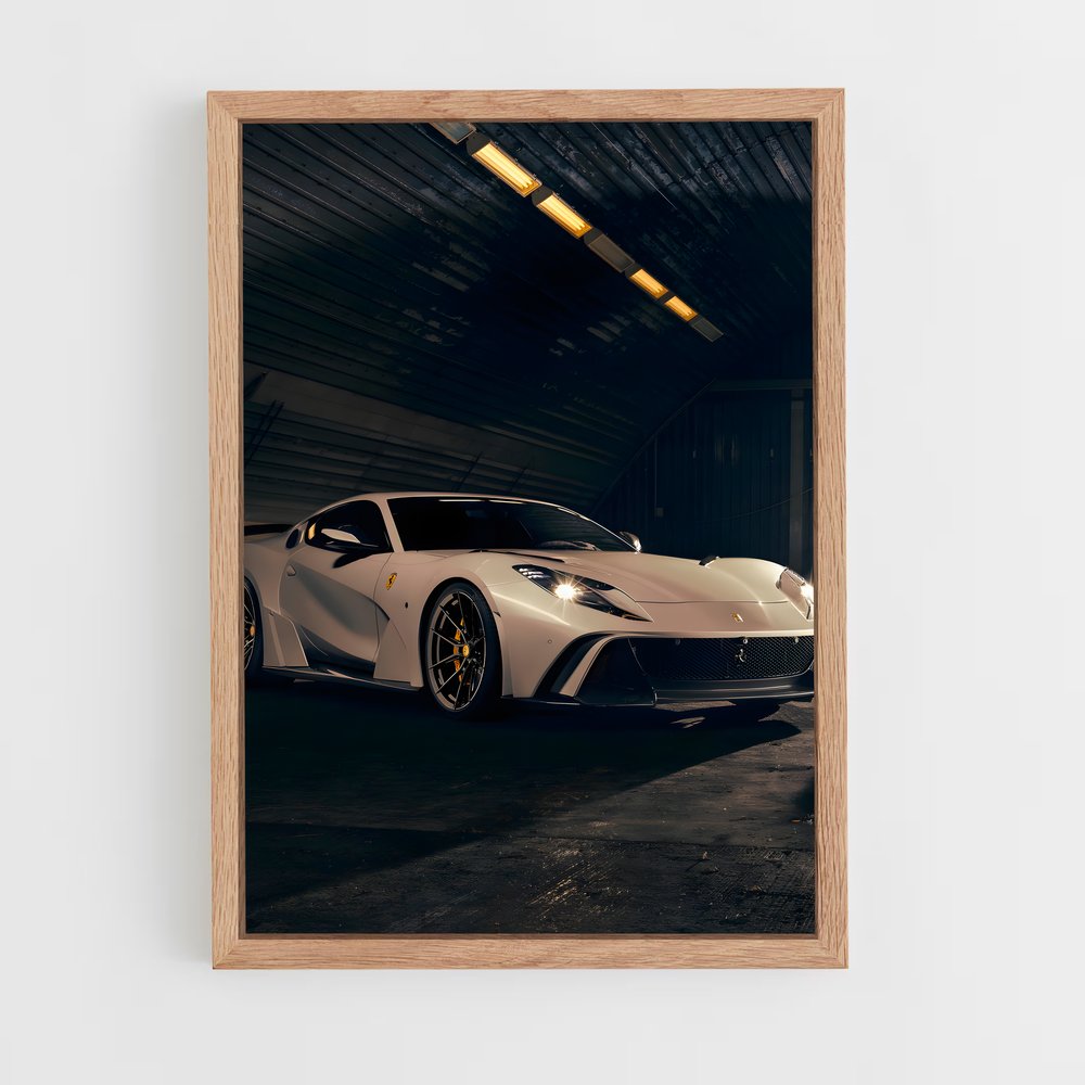 ferrari-1 cadre Bois clair