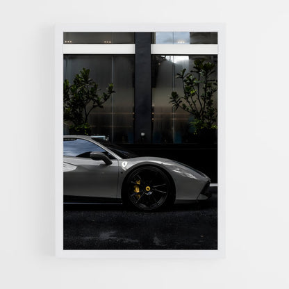 ferrari-8 cadre Blanc