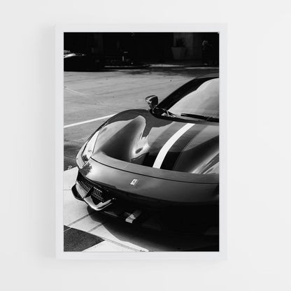 Affiche Ferrari 488 Baan