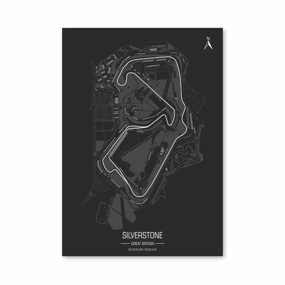 Affiche Silverstone-circuit