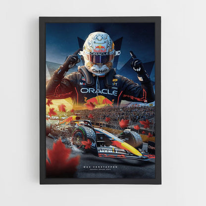 Affiche GP van Verstappen Canada