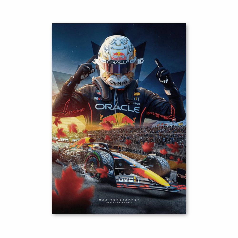 Affiche GP van Verstappen Canada