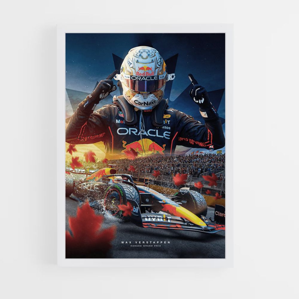 Affiche GP van Verstappen Canada