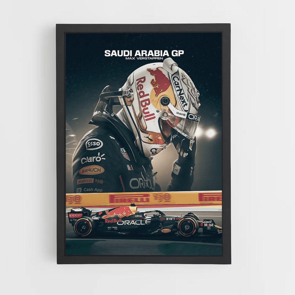 Affiche Verstappen GP Arabier