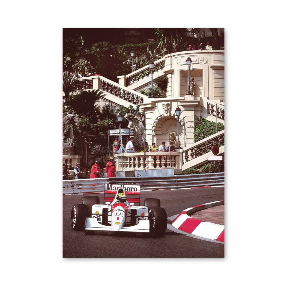 Affiche Ayrton Senna Monaco