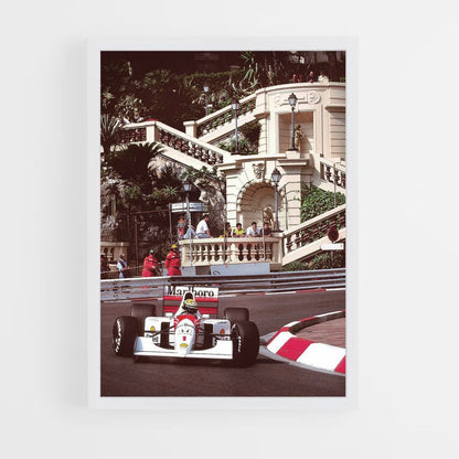 Affiche Ayrton Senna Monaco