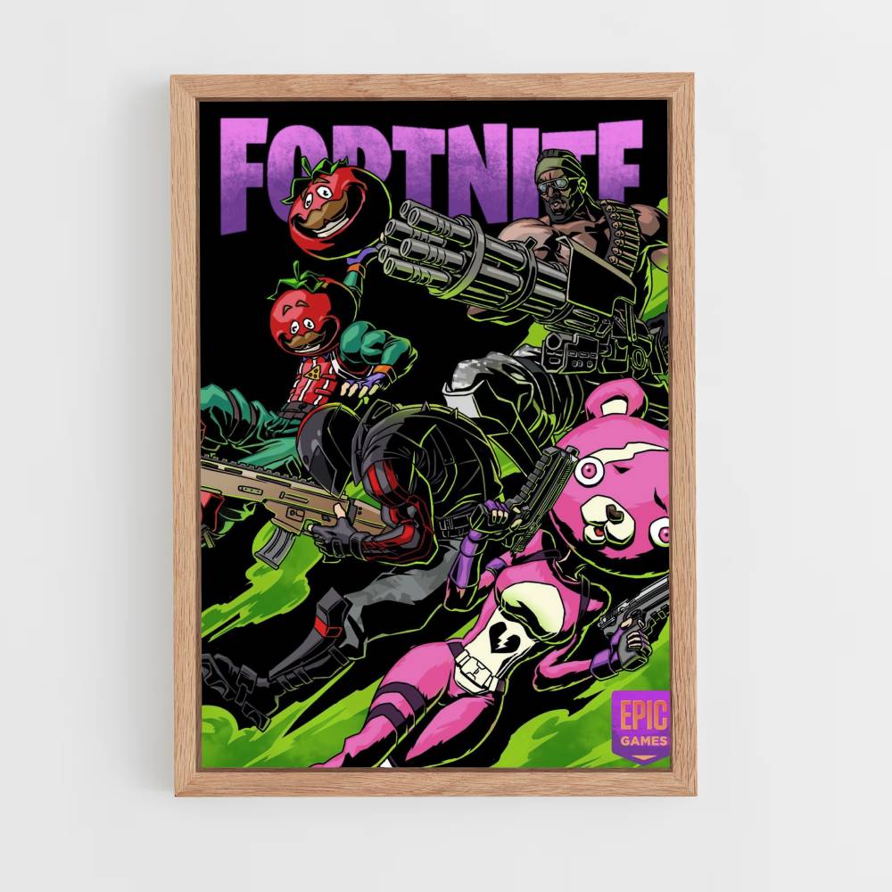 Donkere Fortnite-poster