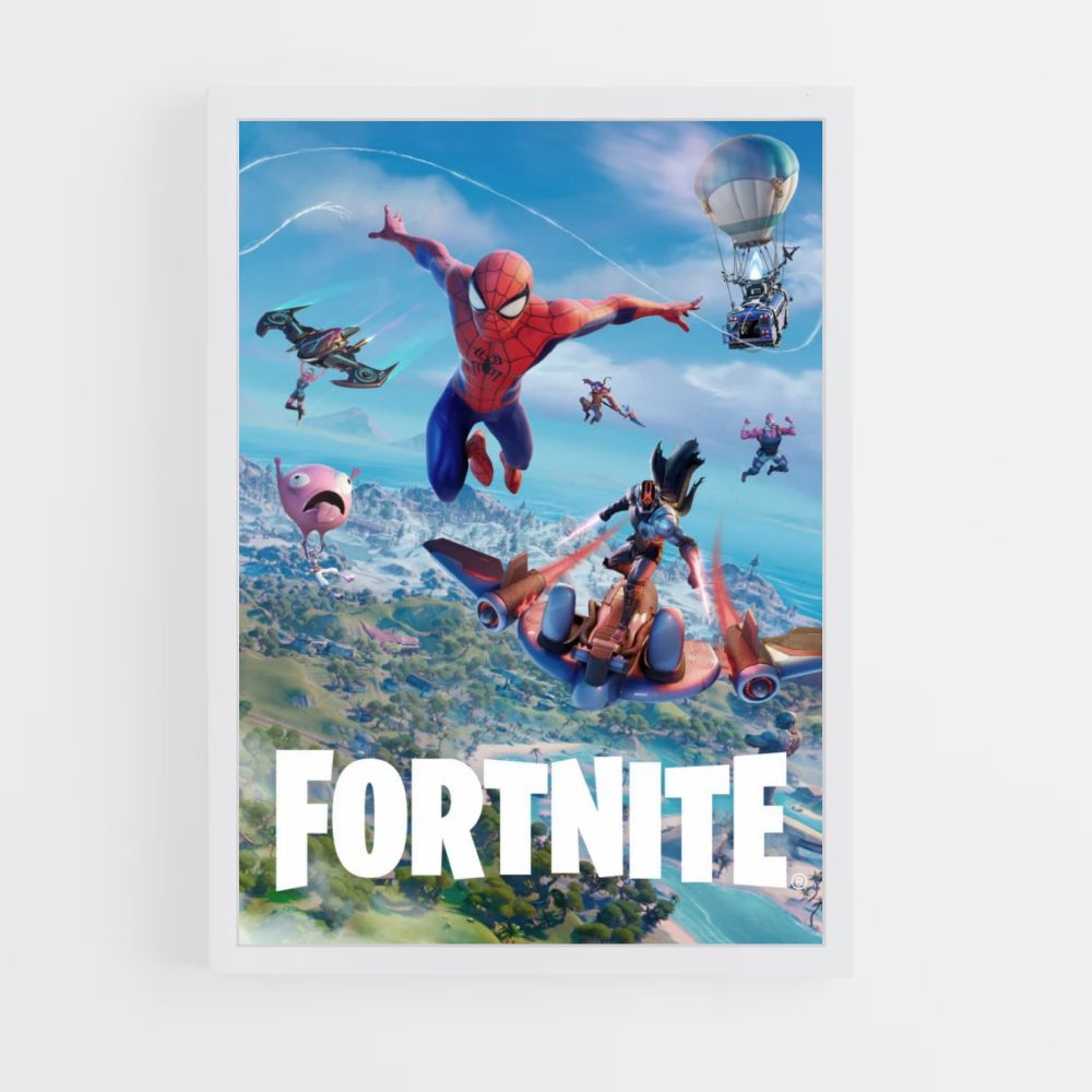 Spiderman Fortnite-poster