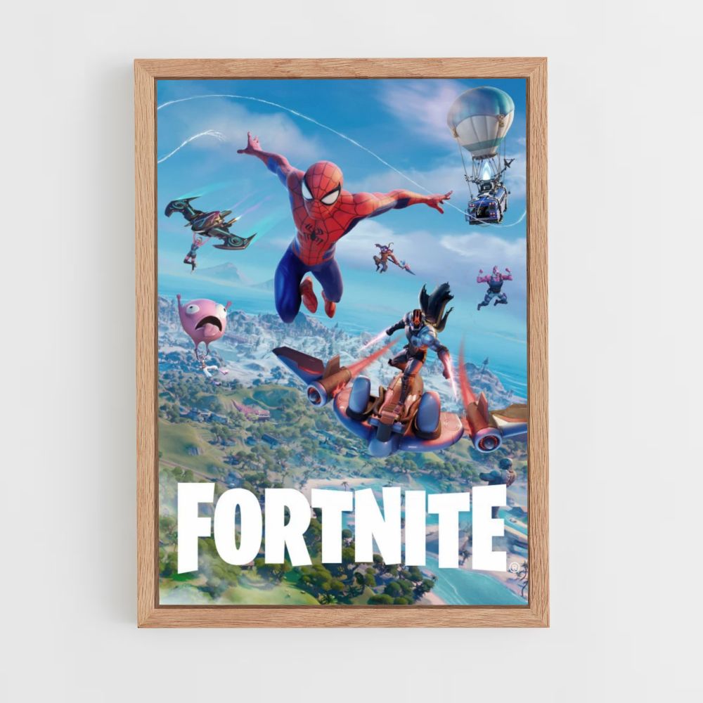 Spiderman Fortnite-poster