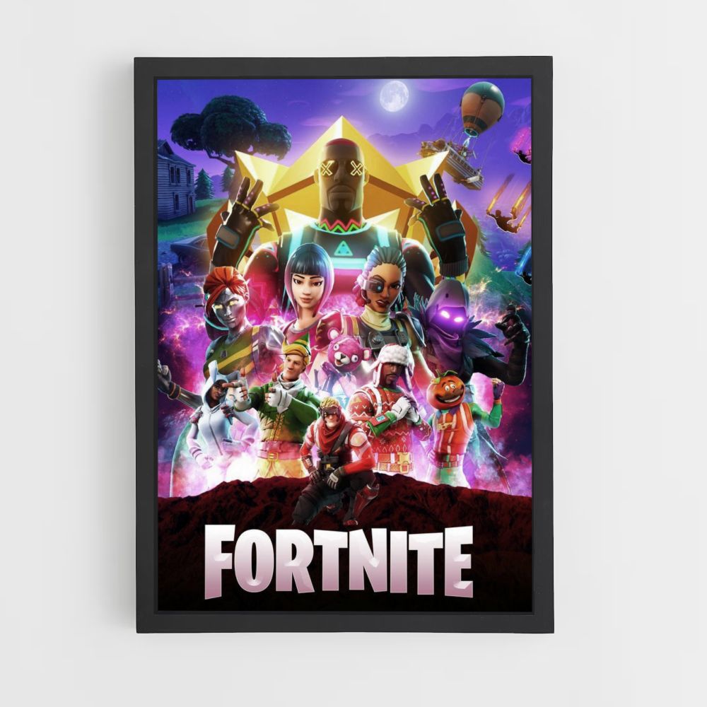 Fortnite neonposter