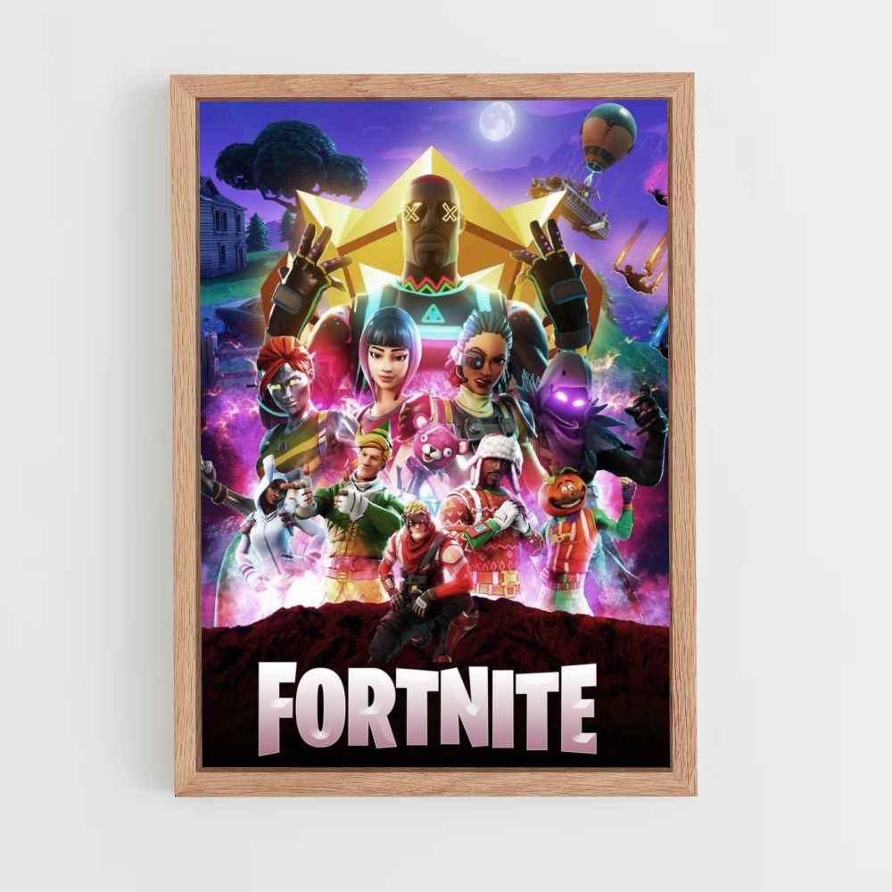 Fortnite neonposter