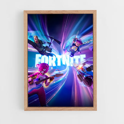 fortnite-7 cadre Bois clair