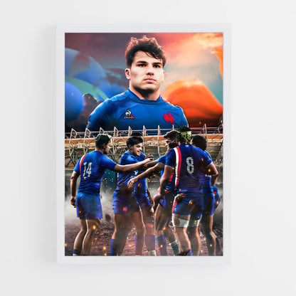 france-rugby-3 cadre Blanc