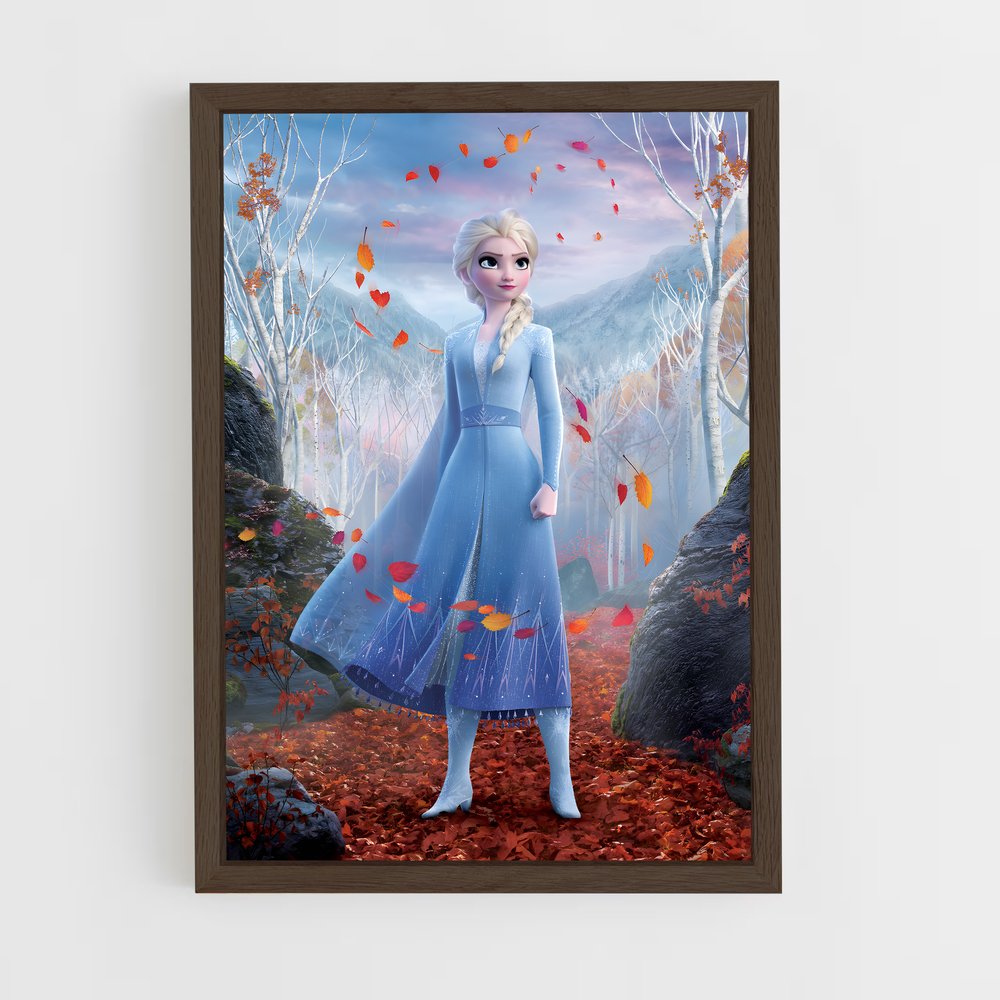 frozen-6 cadre Bois foncé