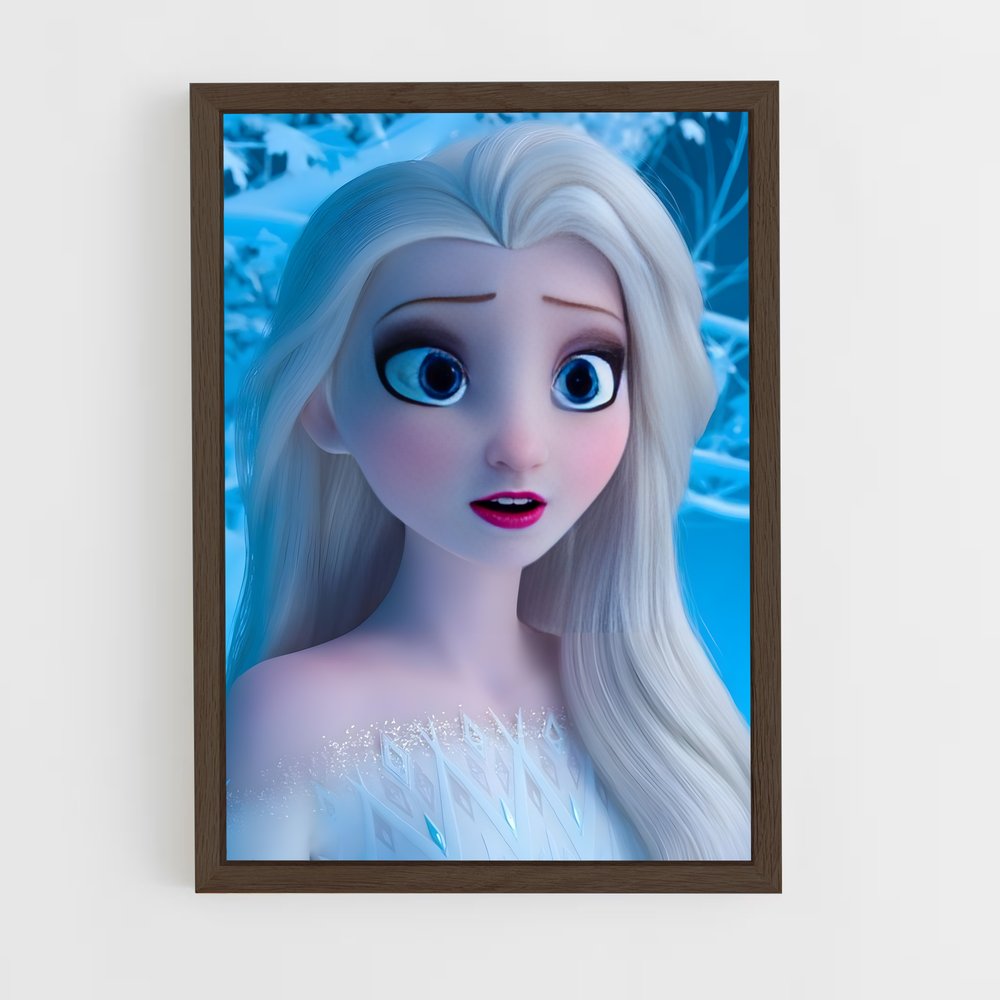 frozen-9 cadre Bois foncé