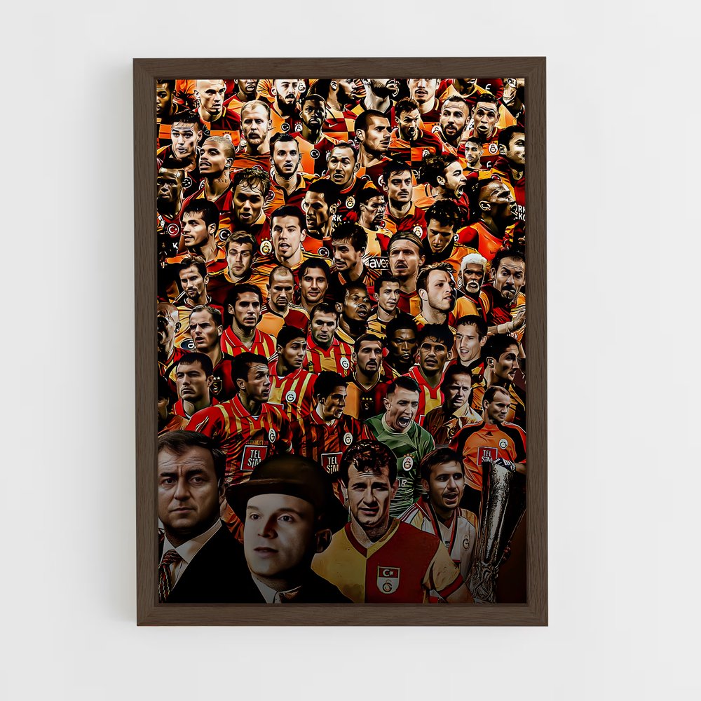 galatasaray-1 cadre Bois foncé