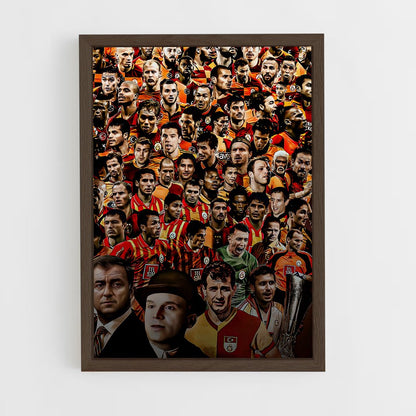 galatasaray-1 cadre Bois foncé