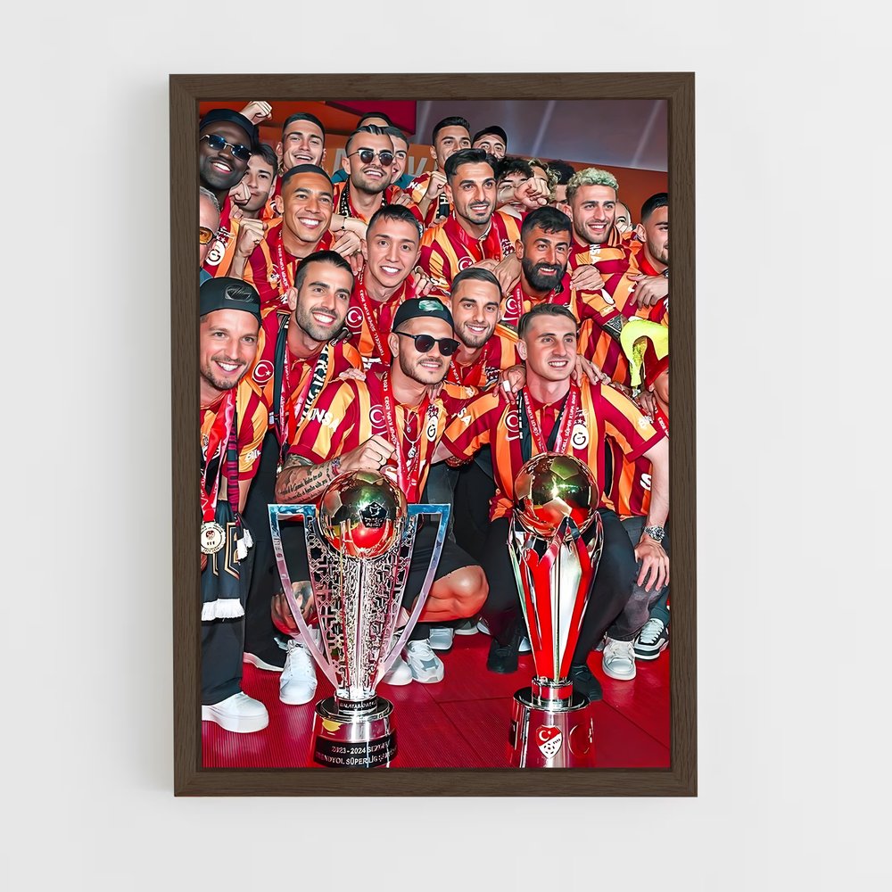 galatasaray-12 cadre Bois foncé