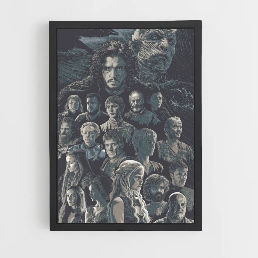 Postertekening Game of Thrones