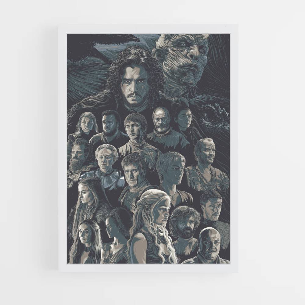 Postertekening Game of Thrones