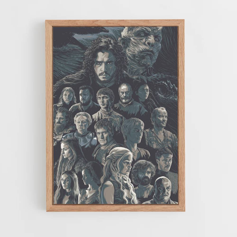 Postertekening Game of Thrones