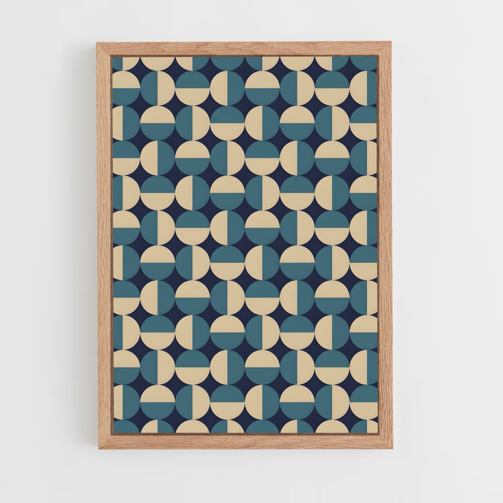 geometric-6 cadre Bois clair