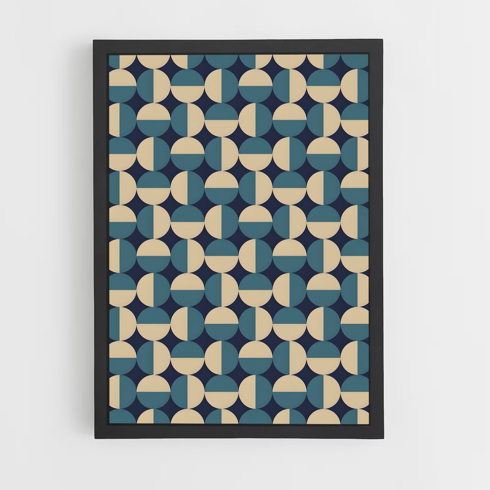 geometric-6 cadre Noir