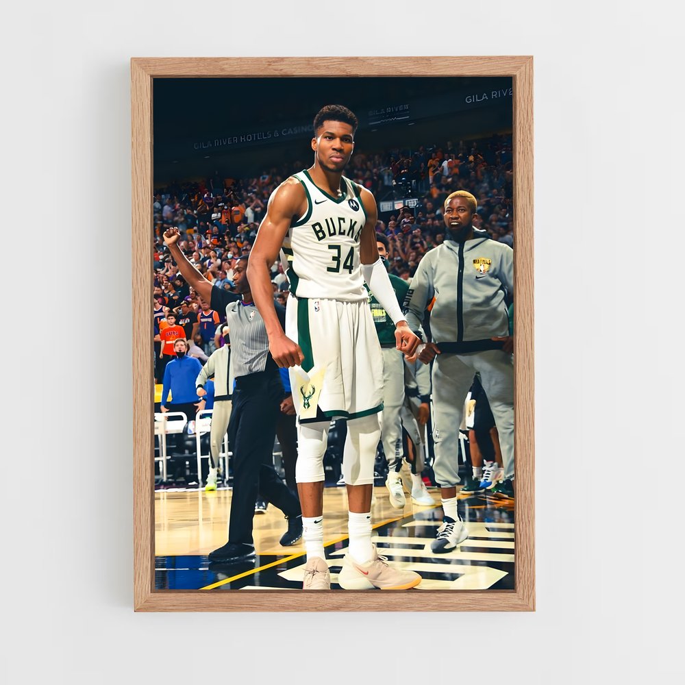 giannis-antetokounmpo-3 cadre Bois clair