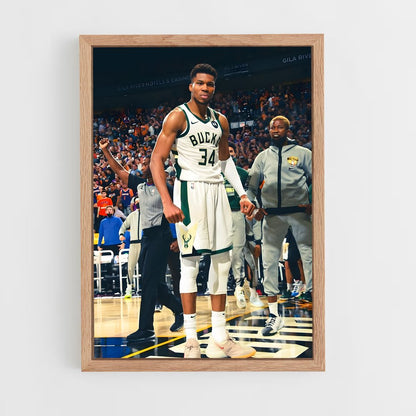 giannis-antetokounmpo-3 cadre Bois clair