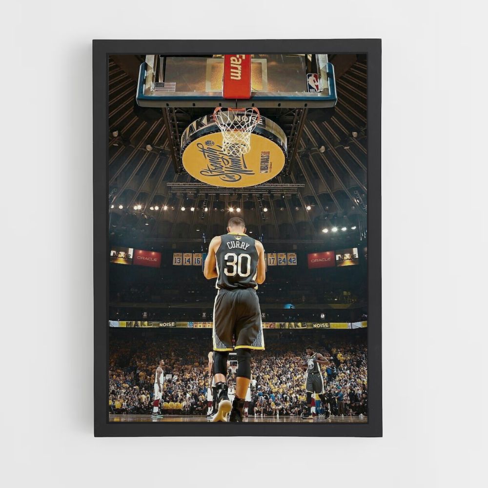 Poster Golden State Strijder Zwart