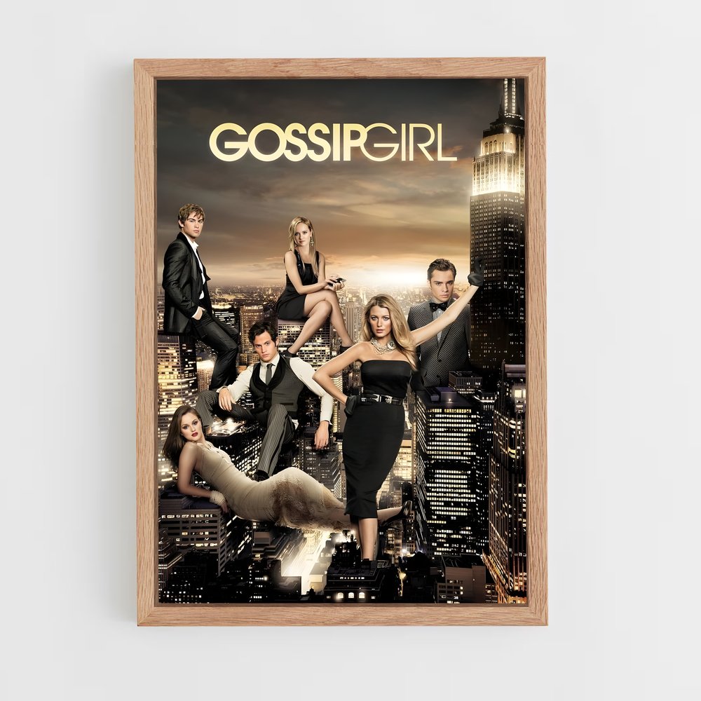 gossip-girl-1 cadre Bois clair