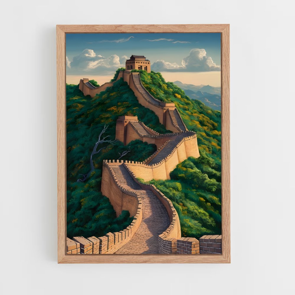 great-wall-of-china-1 cadre Bois clair