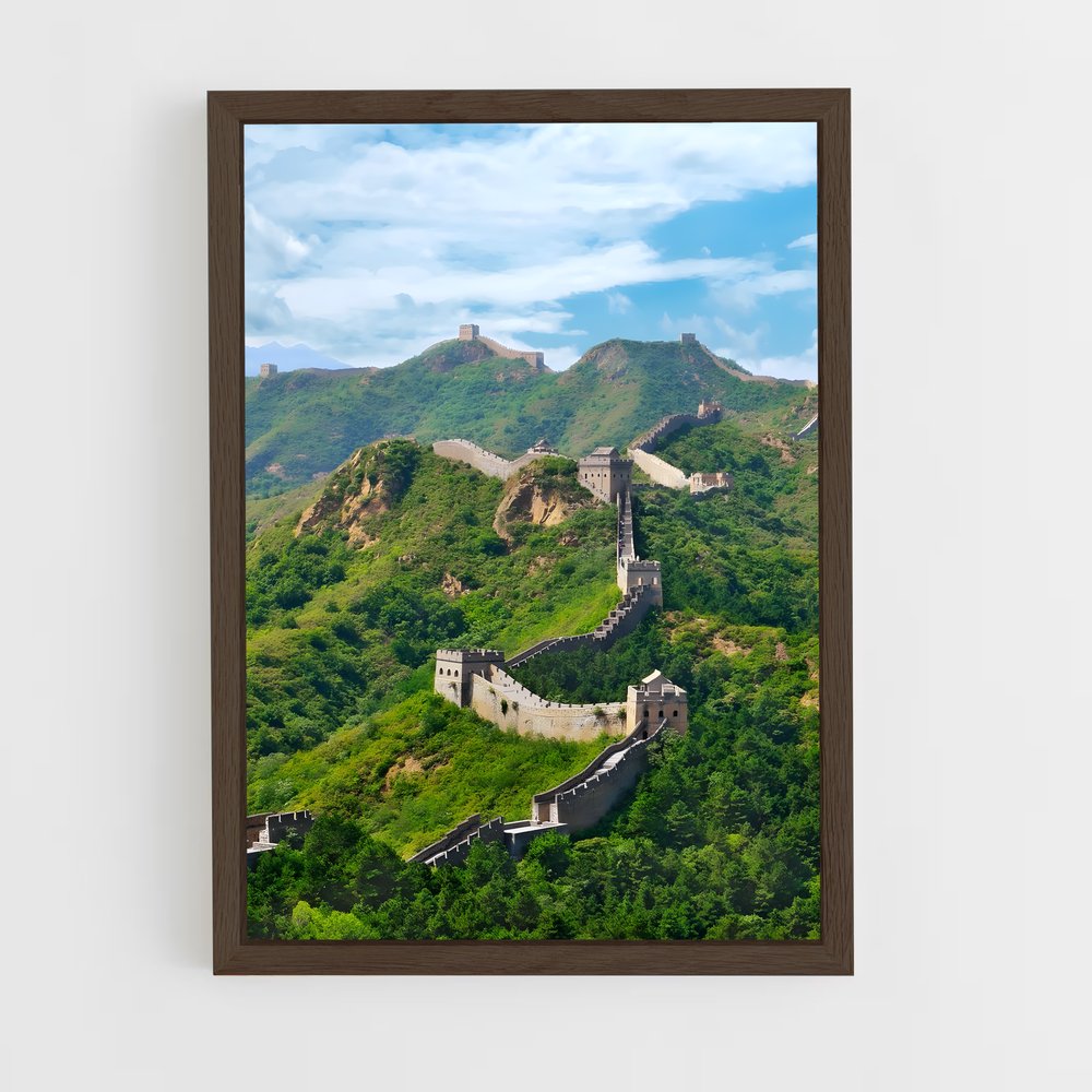 great-wall-of-china-13 cadre Bois foncé