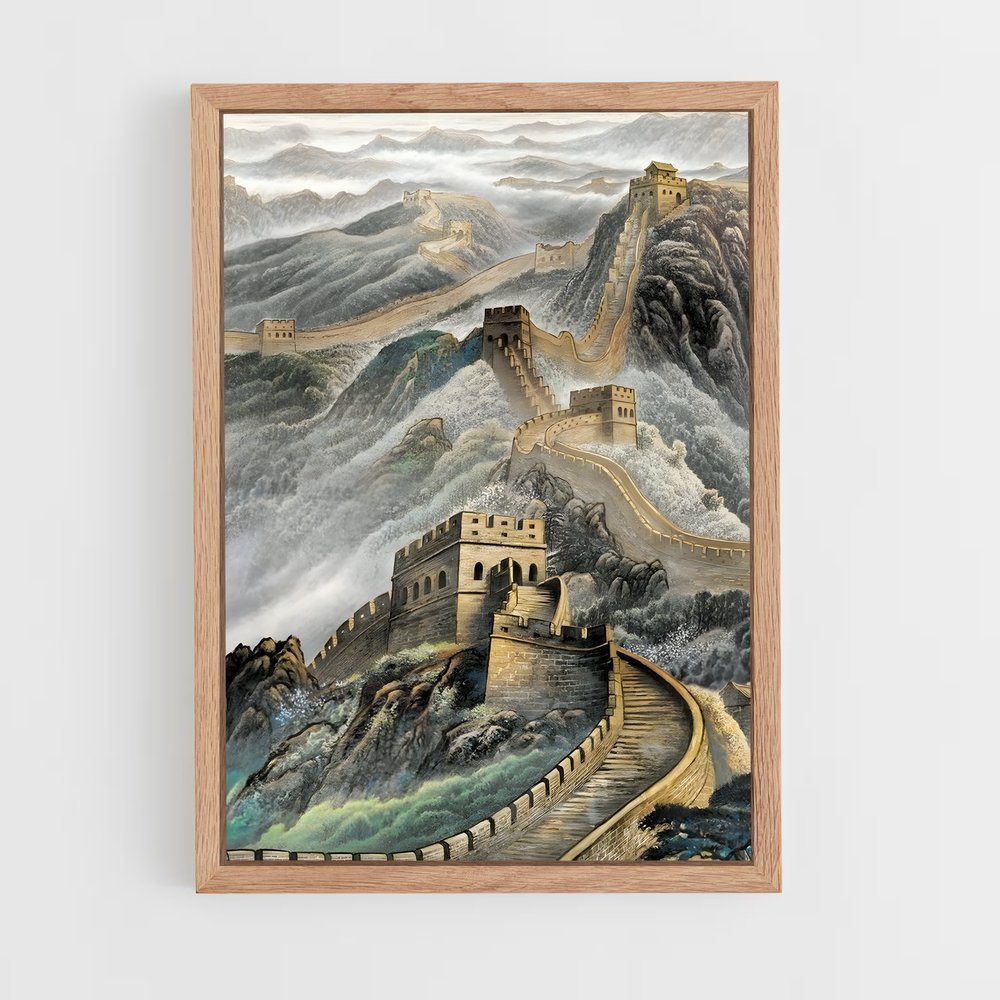 great-wall-of-china-14 cadre Bois clair
