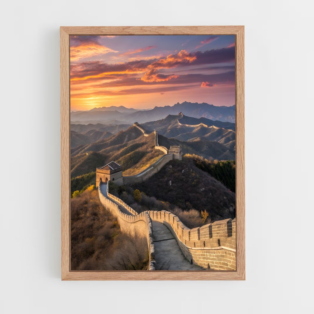 great-wall-of-china-18 cadre Bois clair