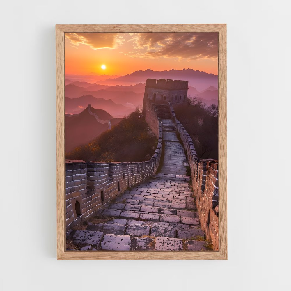 great-wall-of-china-2 cadre Bois clair