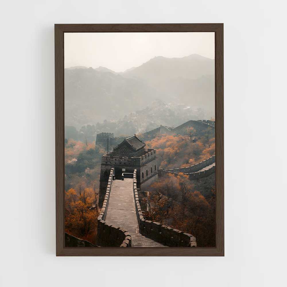 great-wall-of-china-9 cadre Bois foncé