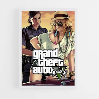 Poster GTA V Vrouw