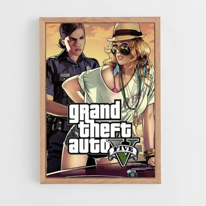 Poster GTA V Vrouw