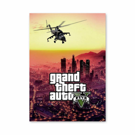 Poster GTA Hélicoptère