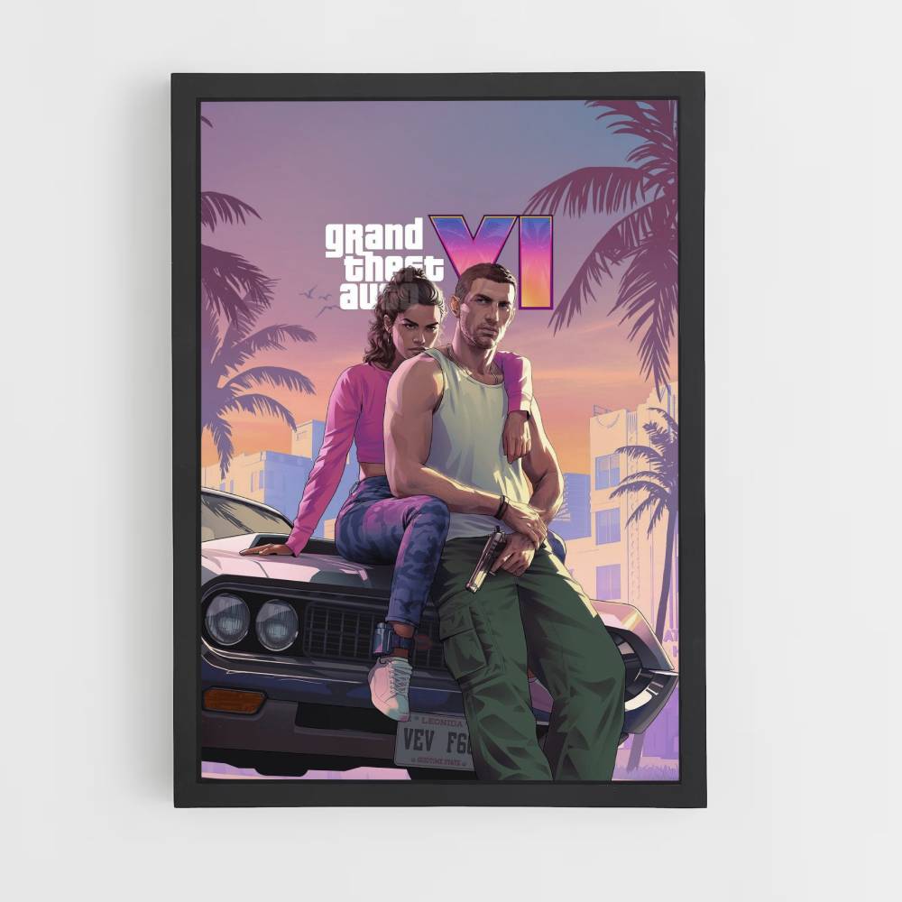 Poster GTA 6 auto