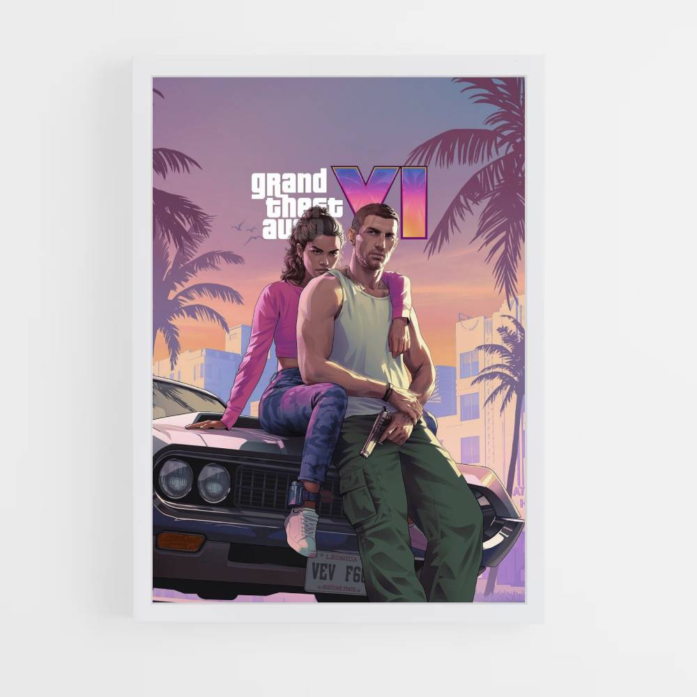 Poster GTA 6 auto