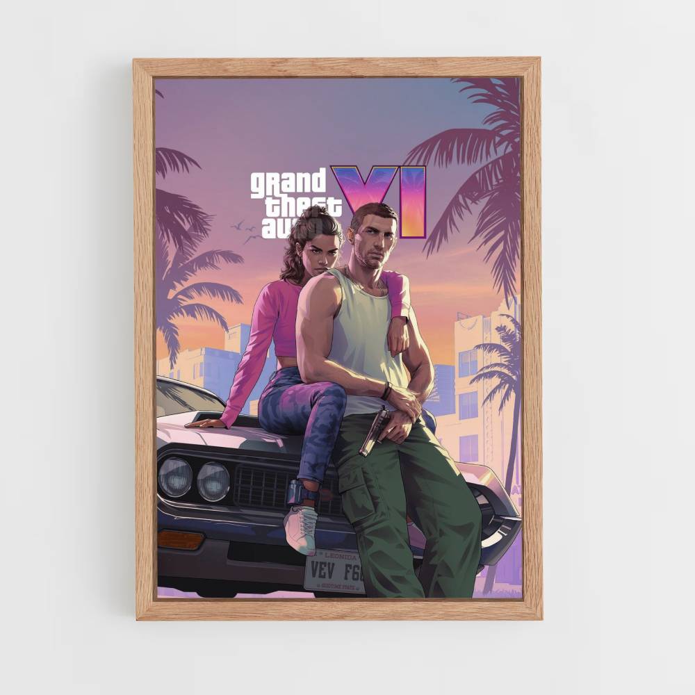 Poster GTA 6 auto