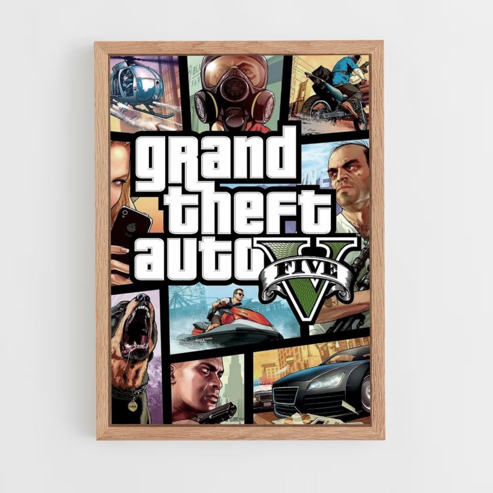 Poster GTA V-omslag