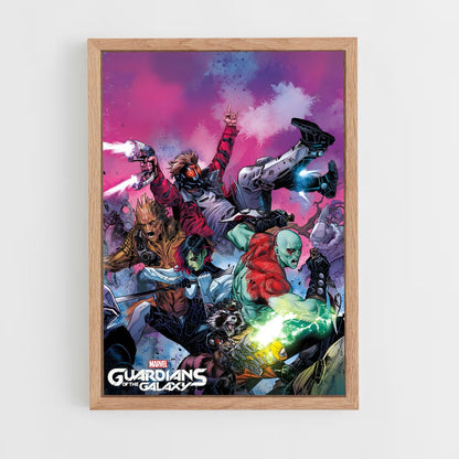 guardian-of-the-galaxy-4 cadre Bois clair