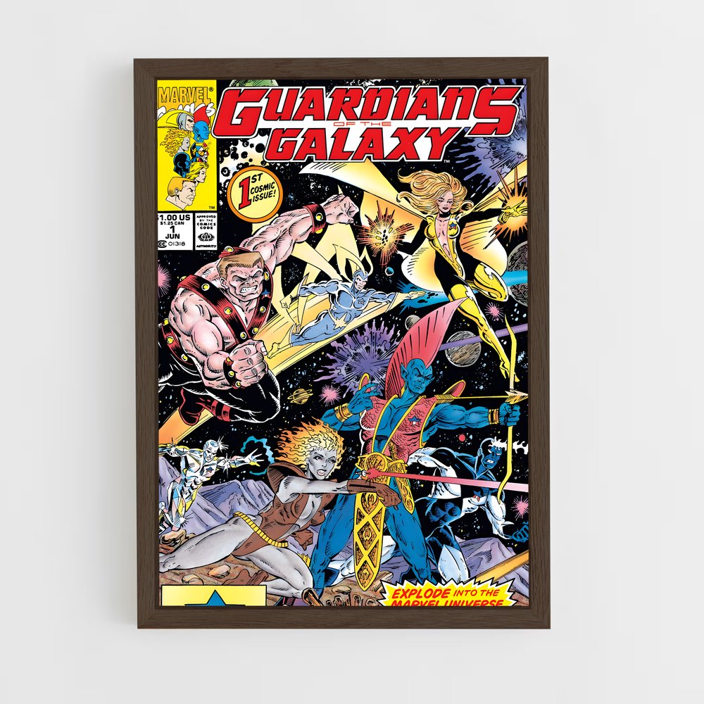 guardian-of-the-galaxy-8 cadre Bois foncé