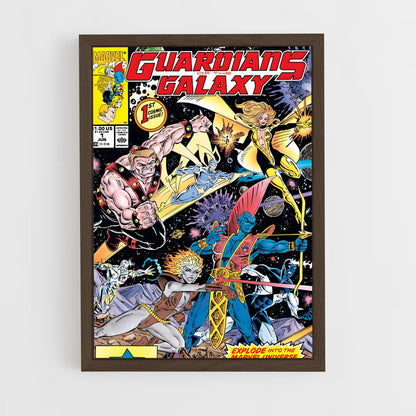guardian-of-the-galaxy-8 cadre Bois foncé