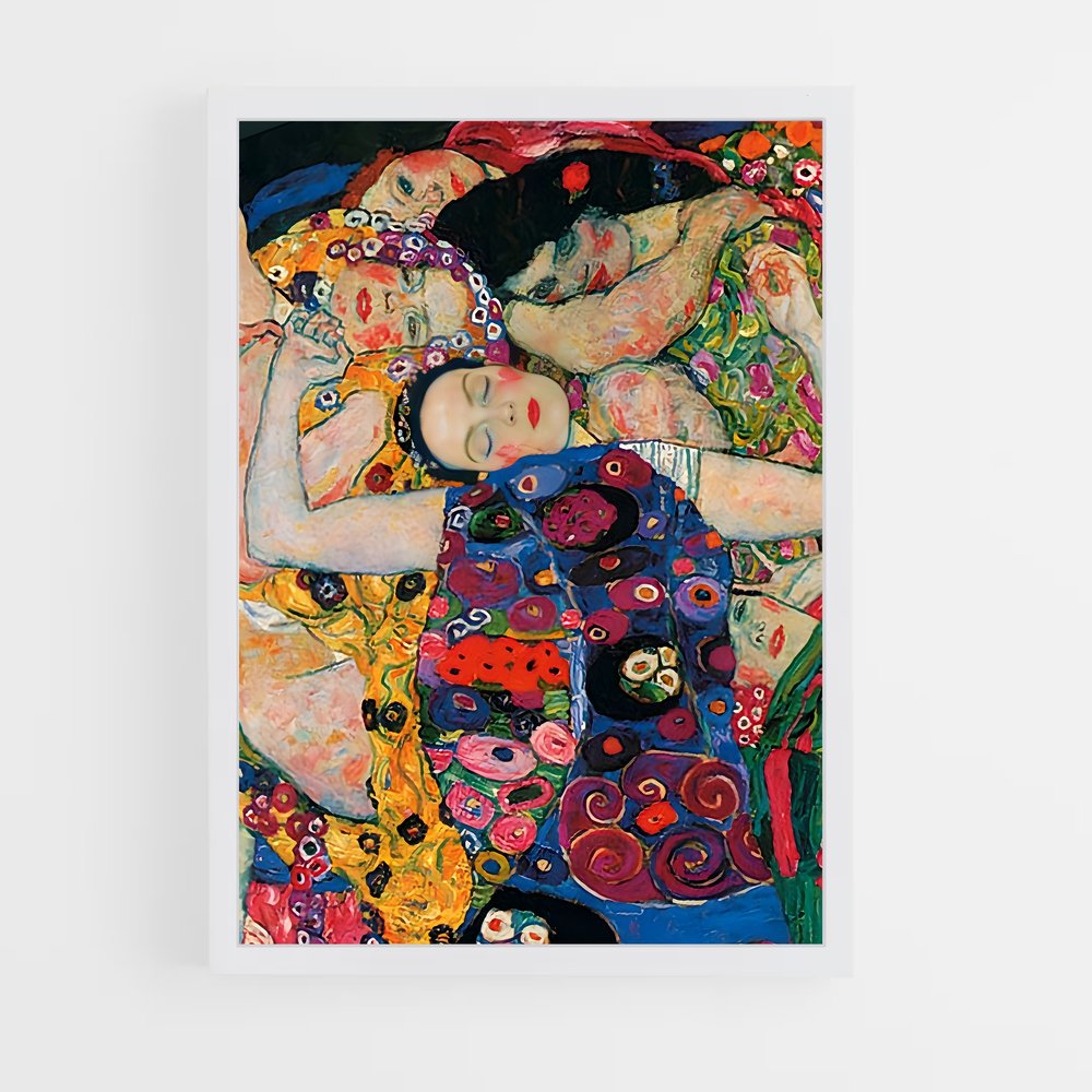 gustav-klimt-1 cadre Blanc