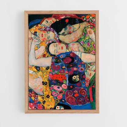gustav-klimt-1 cadre Bois clair